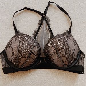 SEXY Black Lace Push-Up Bra